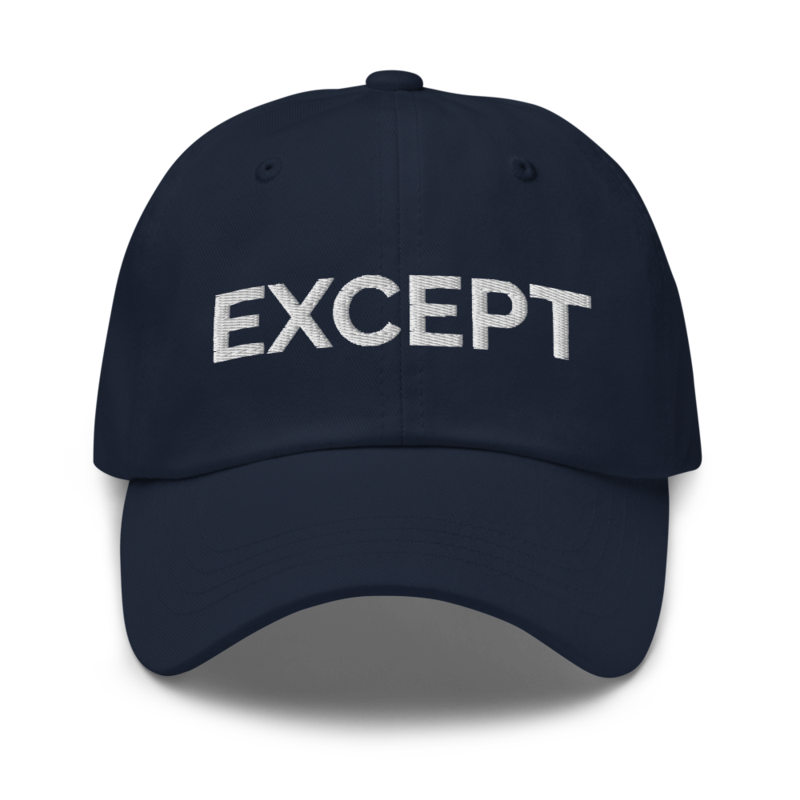 Except Hat - Navy