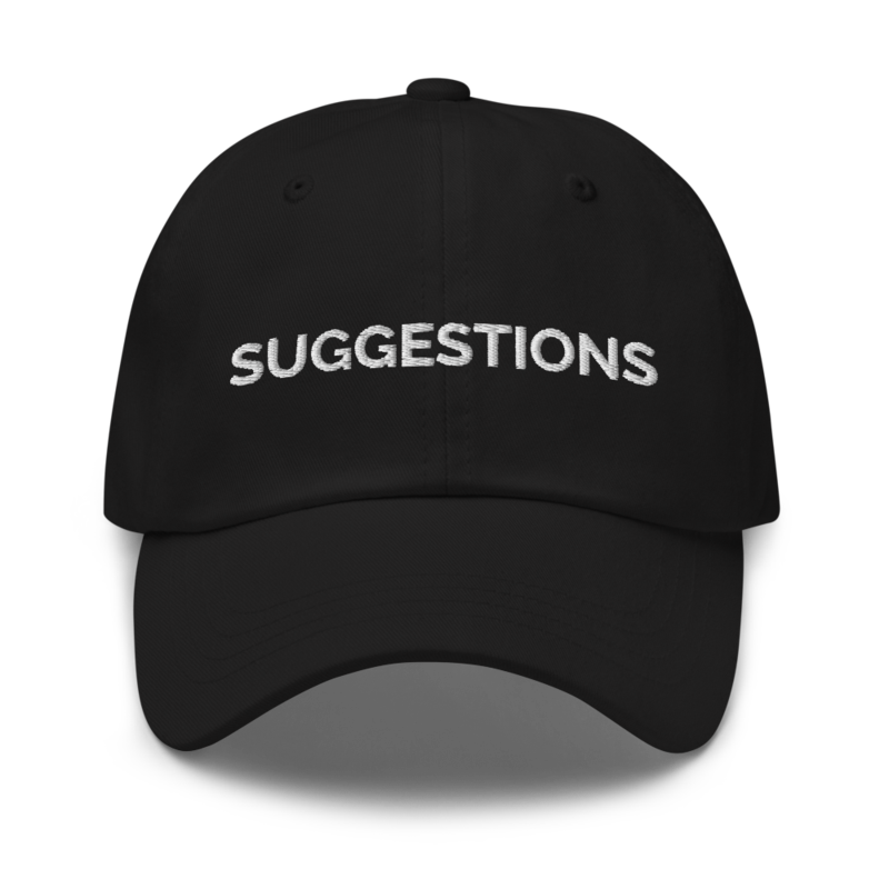 Suggestions Hat - Black