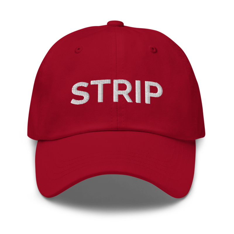 Strip Hat - Cranberry
