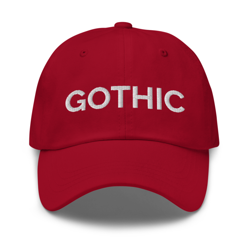 Gothic Hat - Cranberry