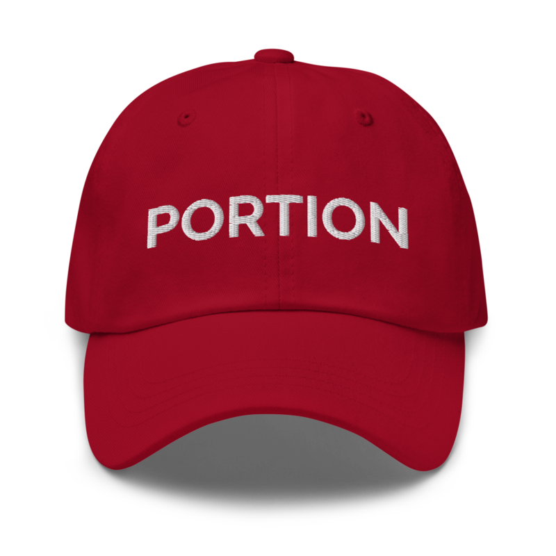Portion Hat - Cranberry