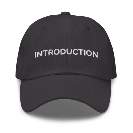 Introduction Hat - Dark Grey