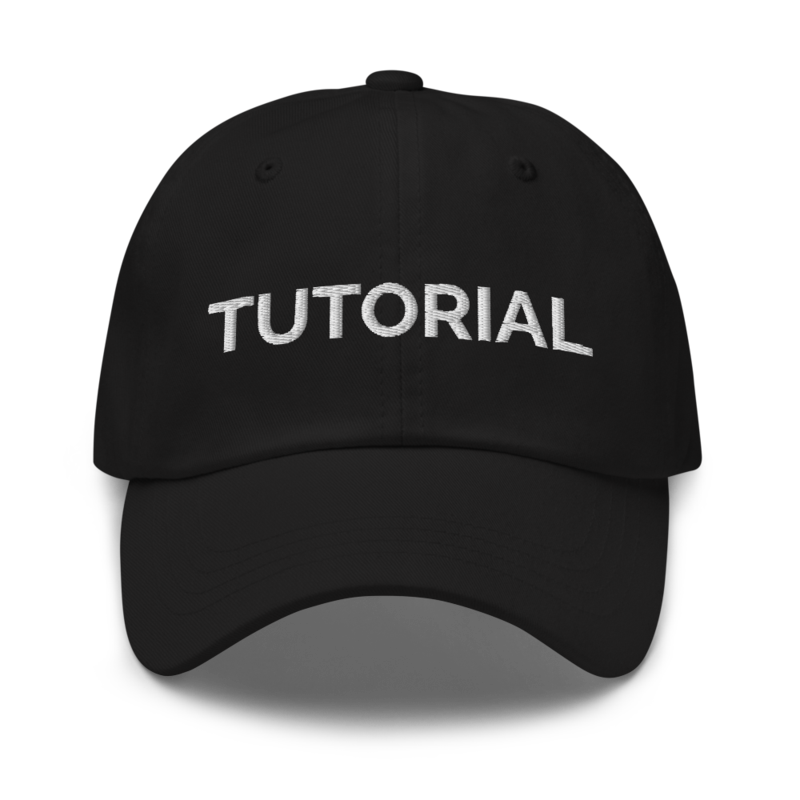 Tutorial Hat - Black