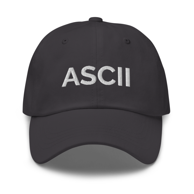 Ascii Hat - Dark Grey