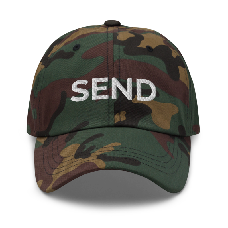 Send Hat - Green Camo