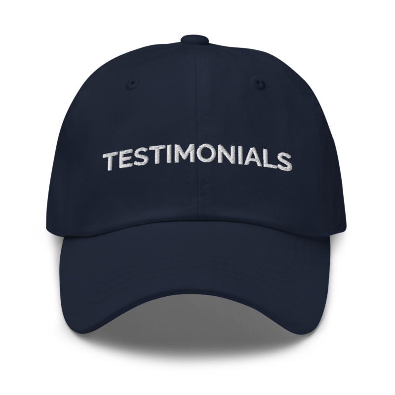 Testimonials Hat - Navy