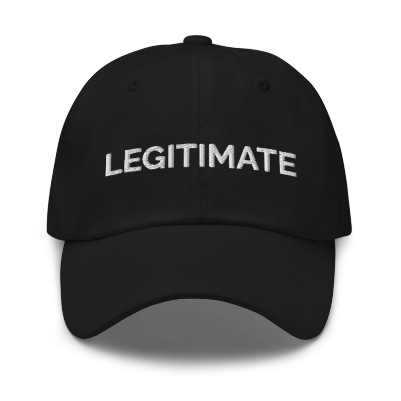 Legitimate Hat - Black