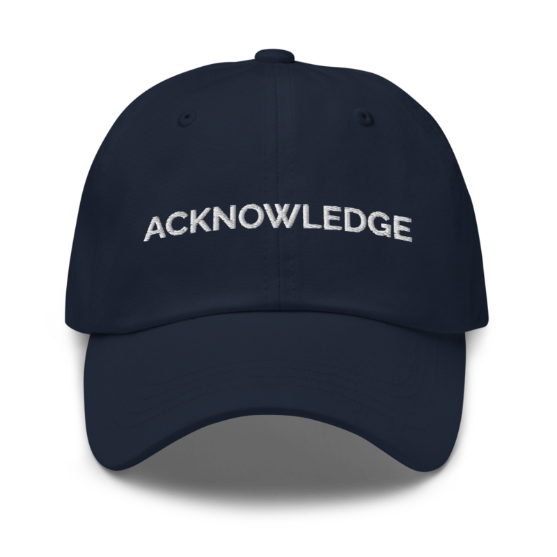 Acknowledge Hat - Navy