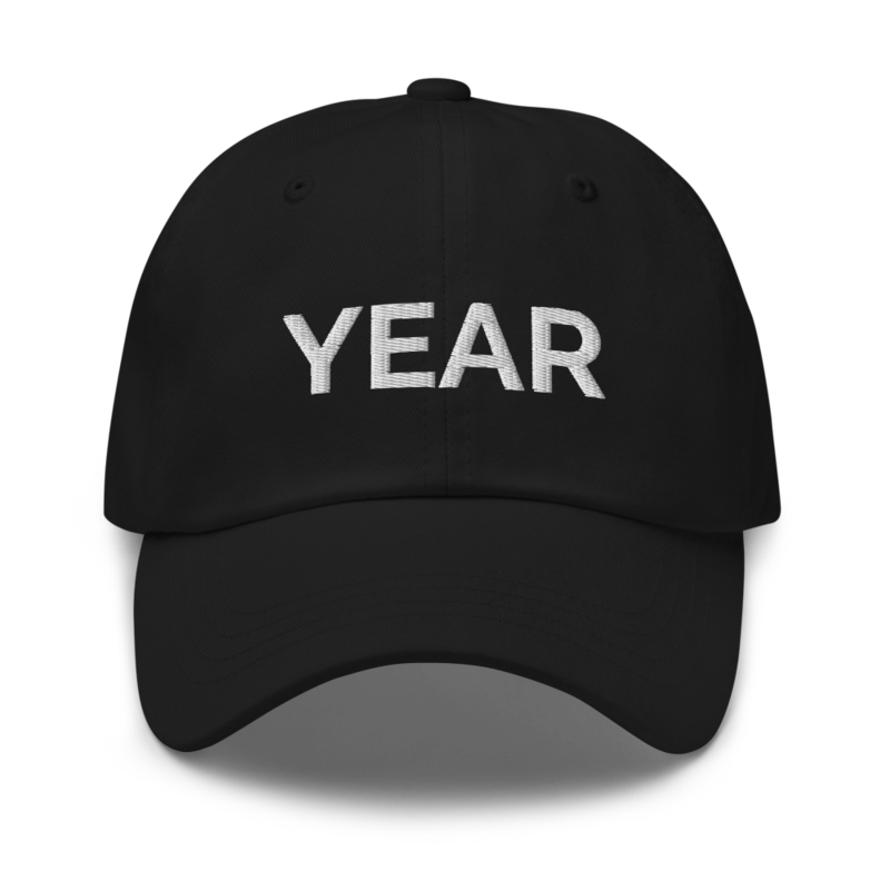 Year Hat - Black