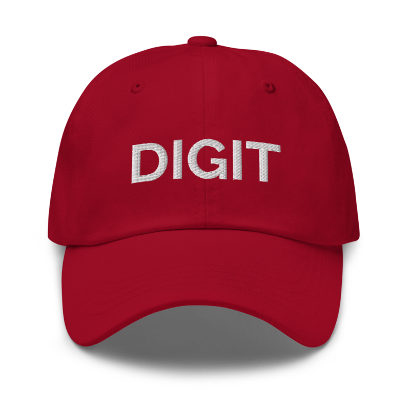 Digit Hat - Cranberry