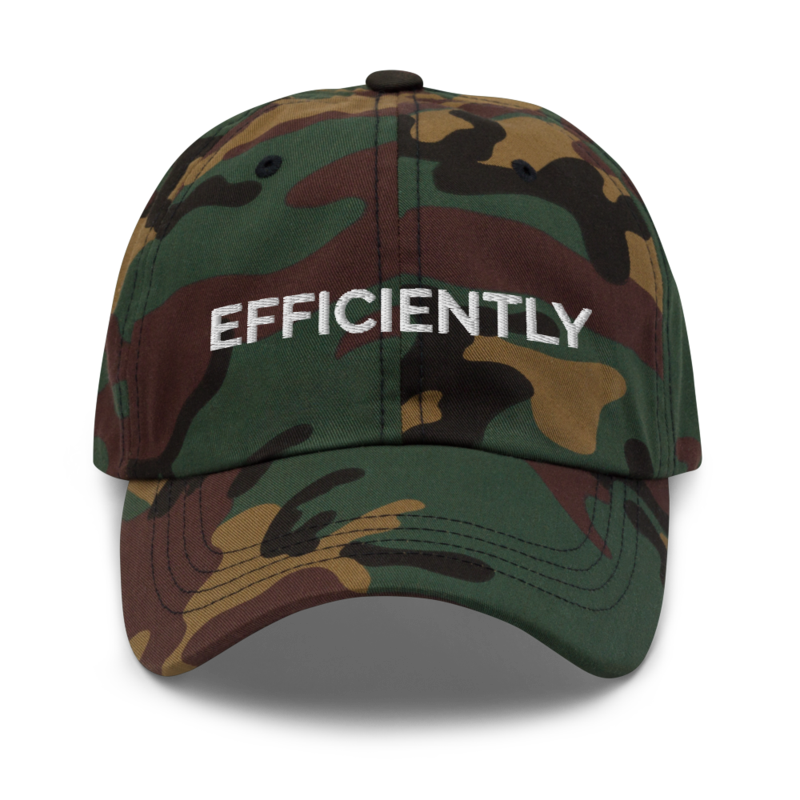 Efficiently Hat - Green Camo