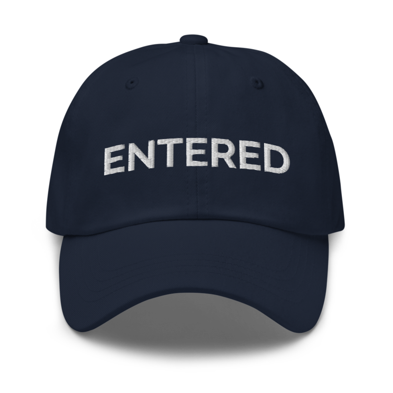 Entered Hat - Navy