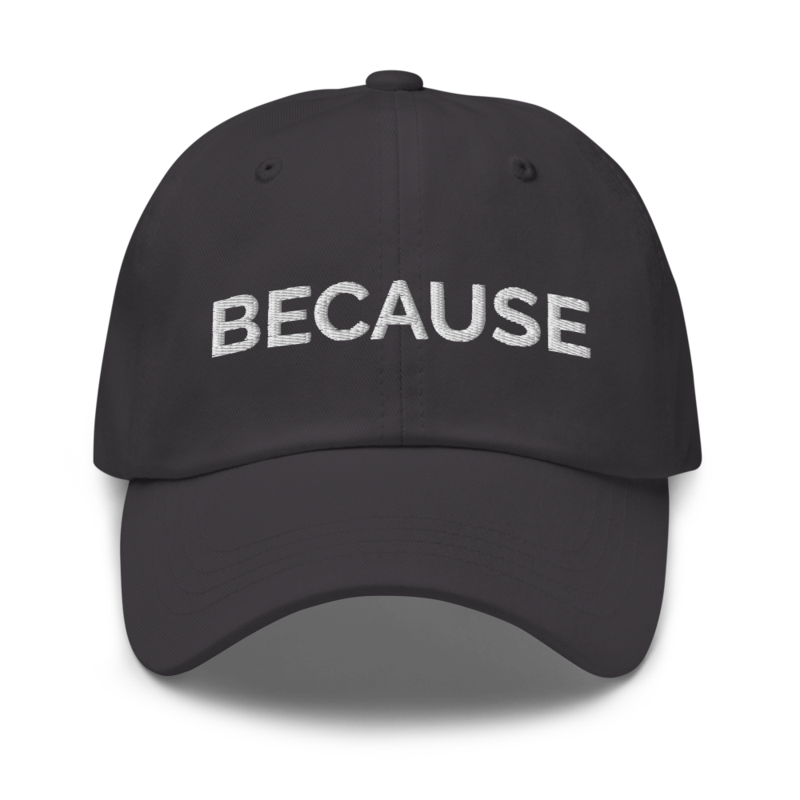 Because Hat - Dark Grey