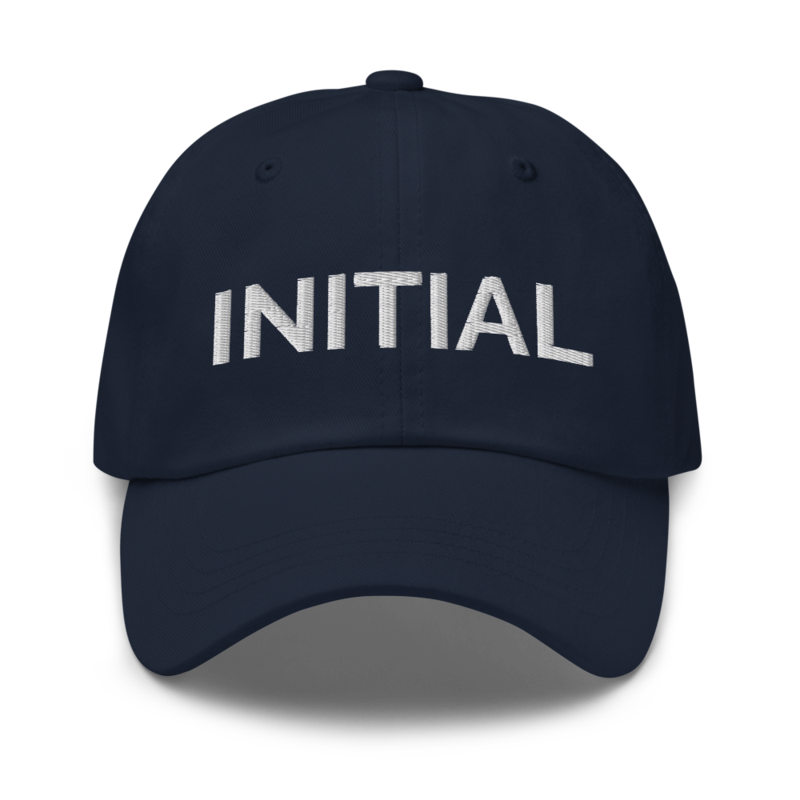 Initial Hat - Navy