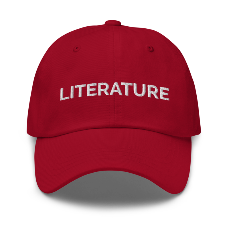 Literature Hat - Cranberry