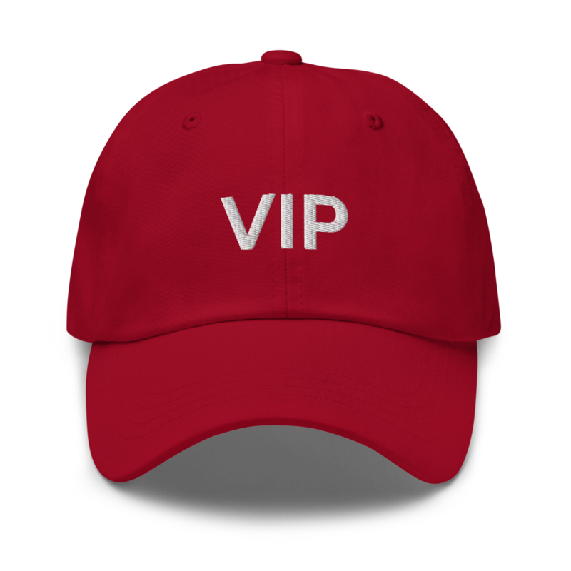 Vip Hat - Cranberry
