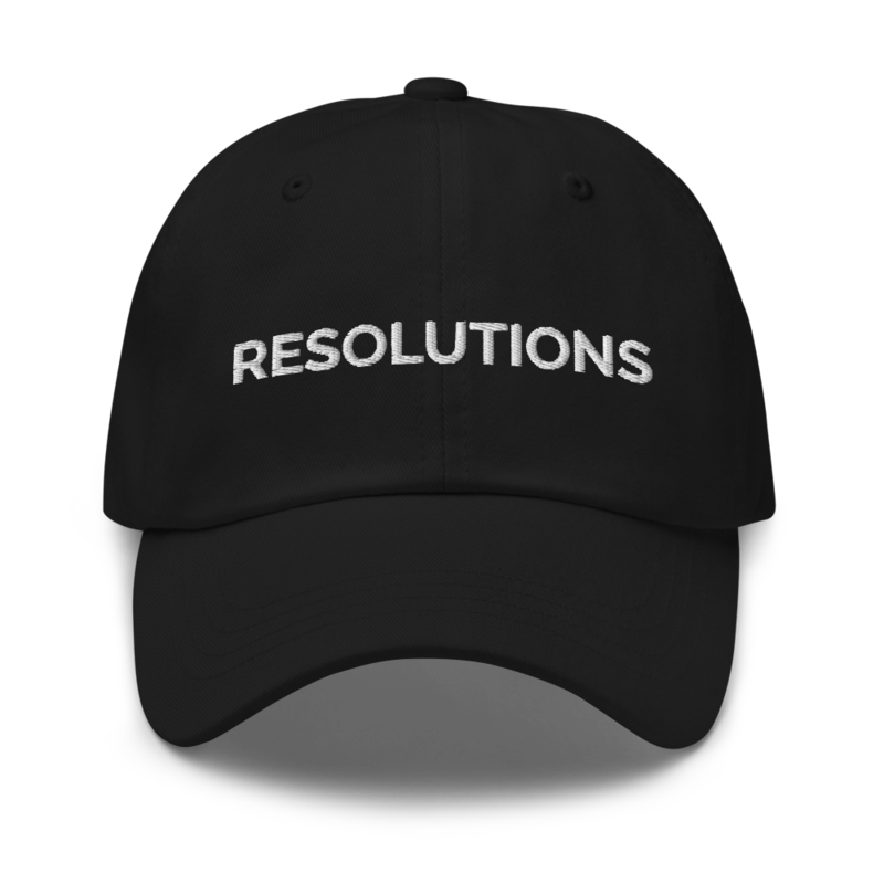 Resolutions Hat - Black