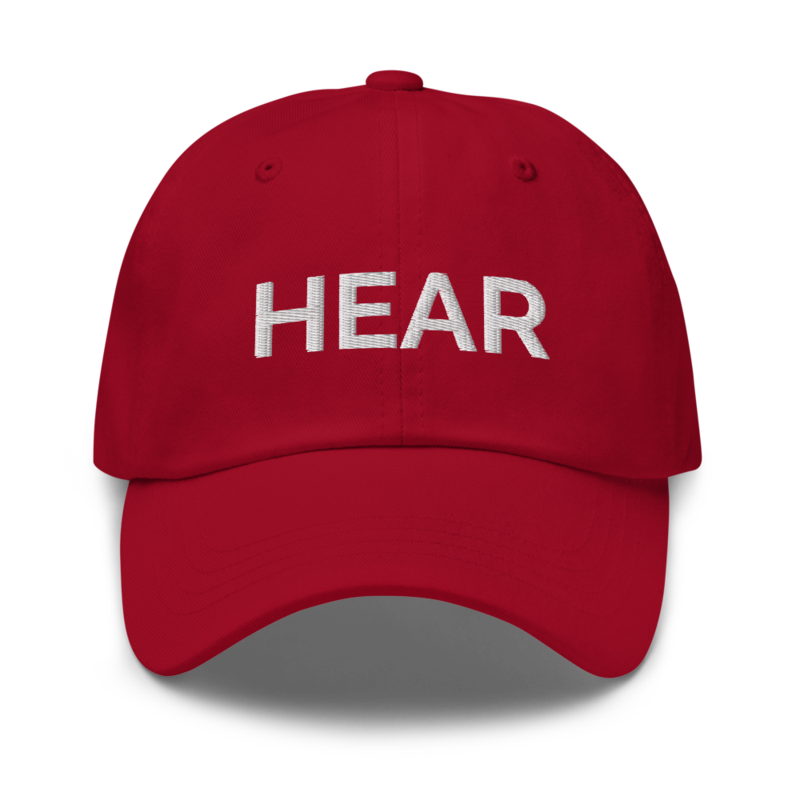 Hear Hat - Cranberry