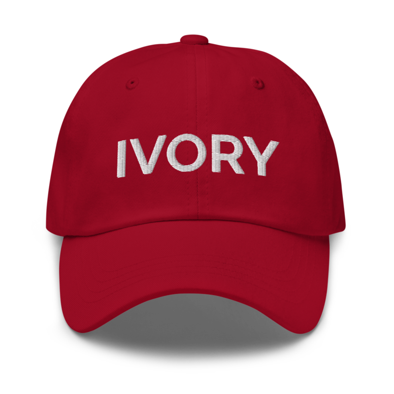 Ivory Hat - Cranberry