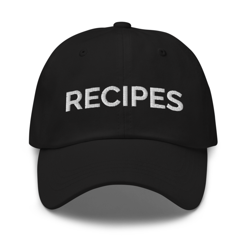 Recipes Hat - Black
