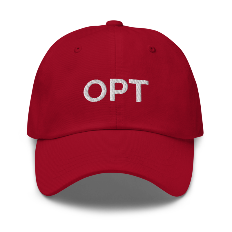 Opt Hat - Cranberry