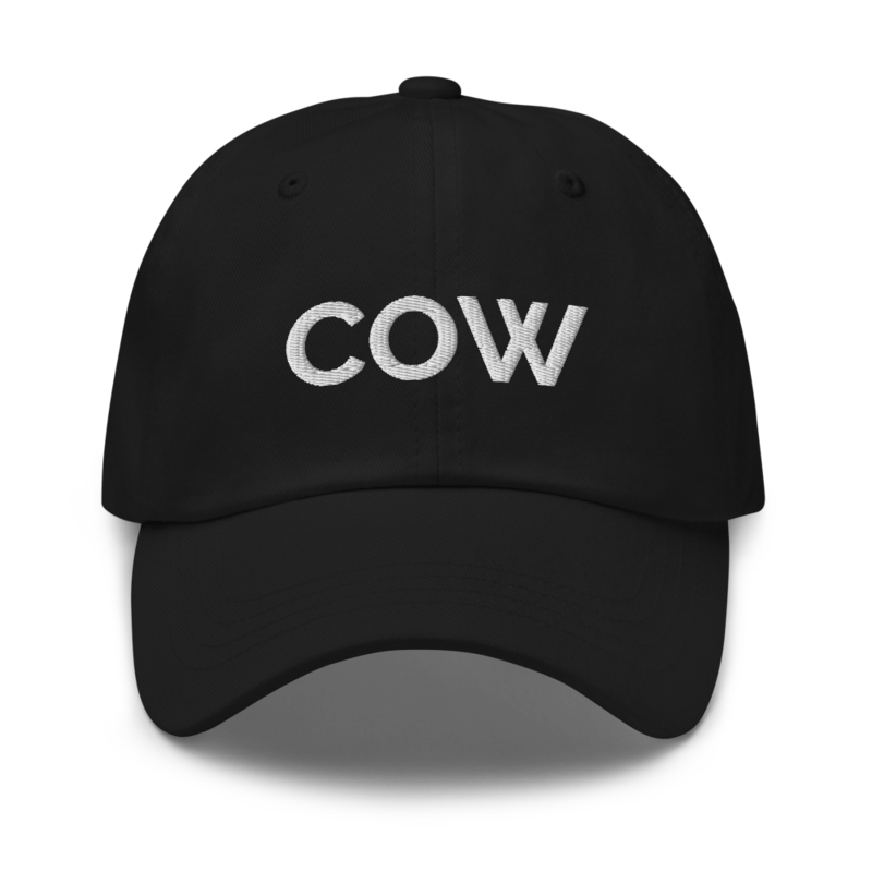 Cow Hat - Black