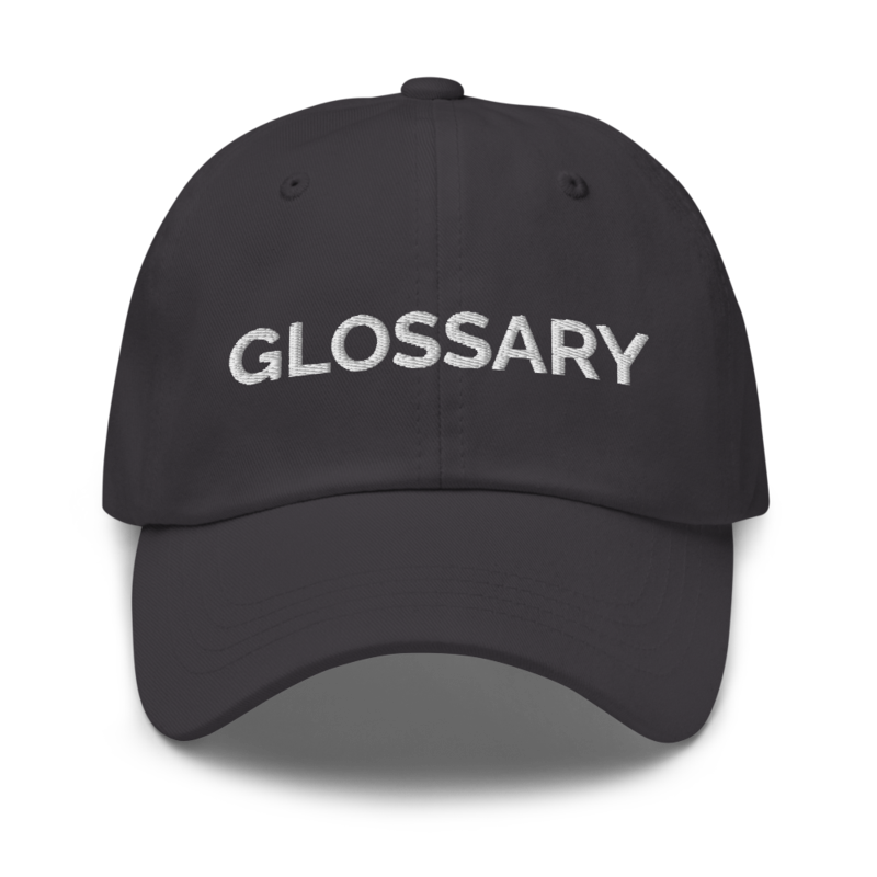 Glossary Hat - Dark Grey