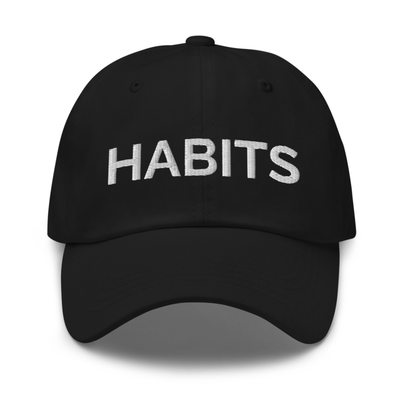 Habits Hat - Black