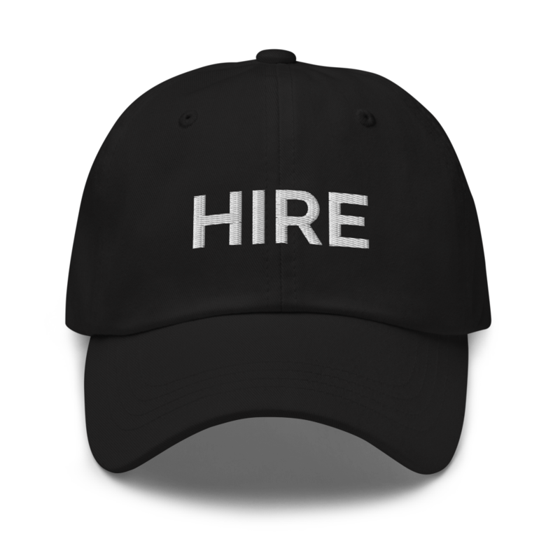 Hire Hat - Black