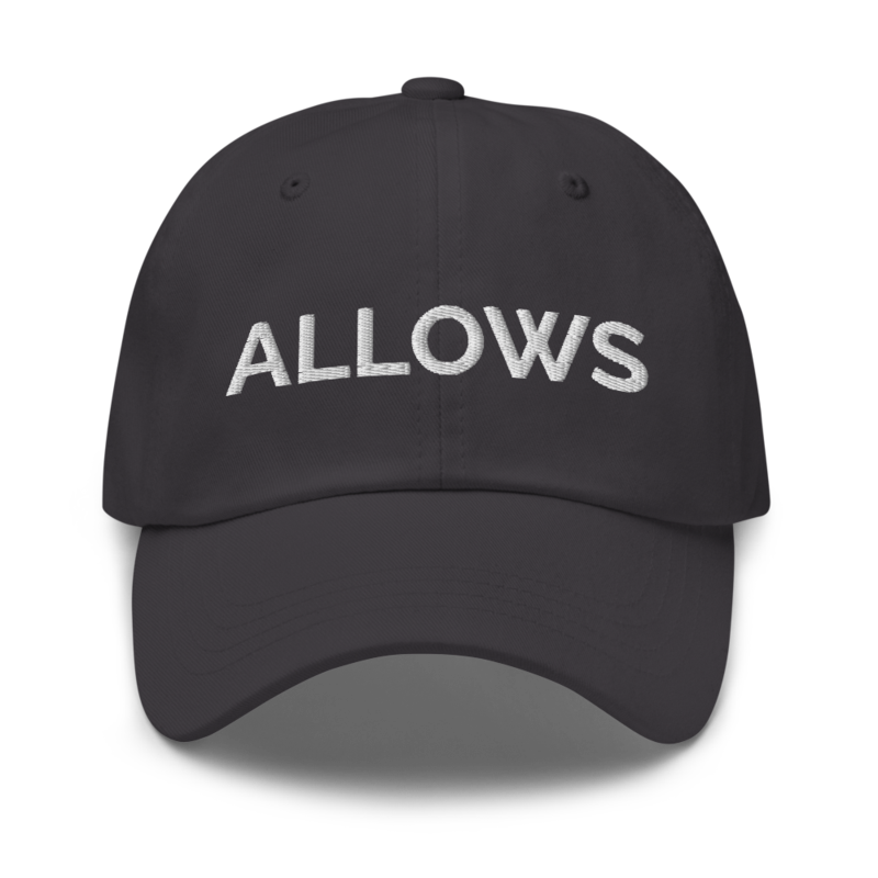 Allows Hat - Dark Grey