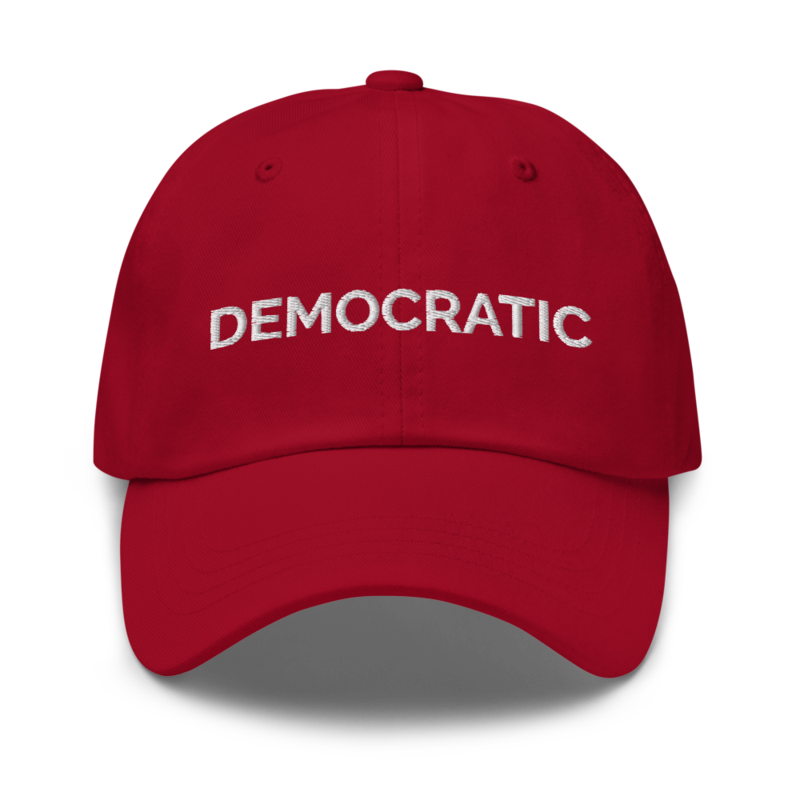 Democratic Hat - Cranberry
