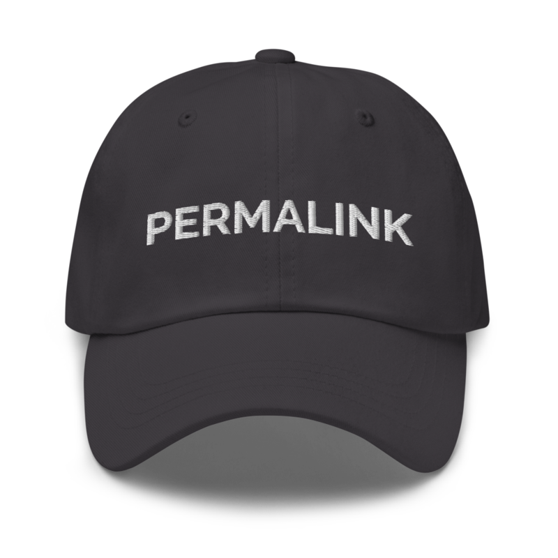 Permalink Hat - Dark Grey