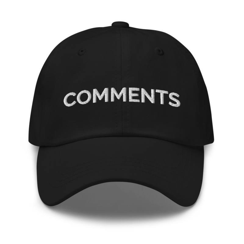 Comments Hat - Black