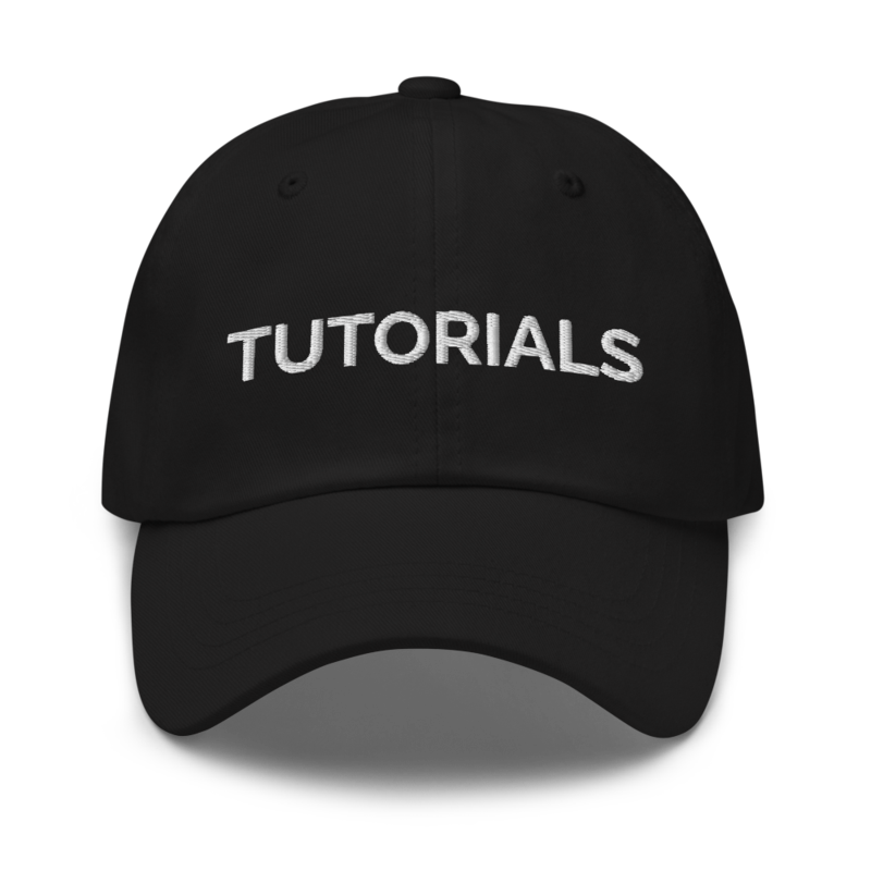 Tutorials Hat - Black