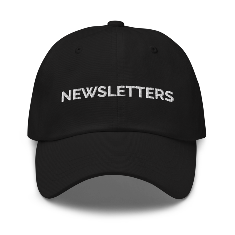 Newsletters Hat - Black