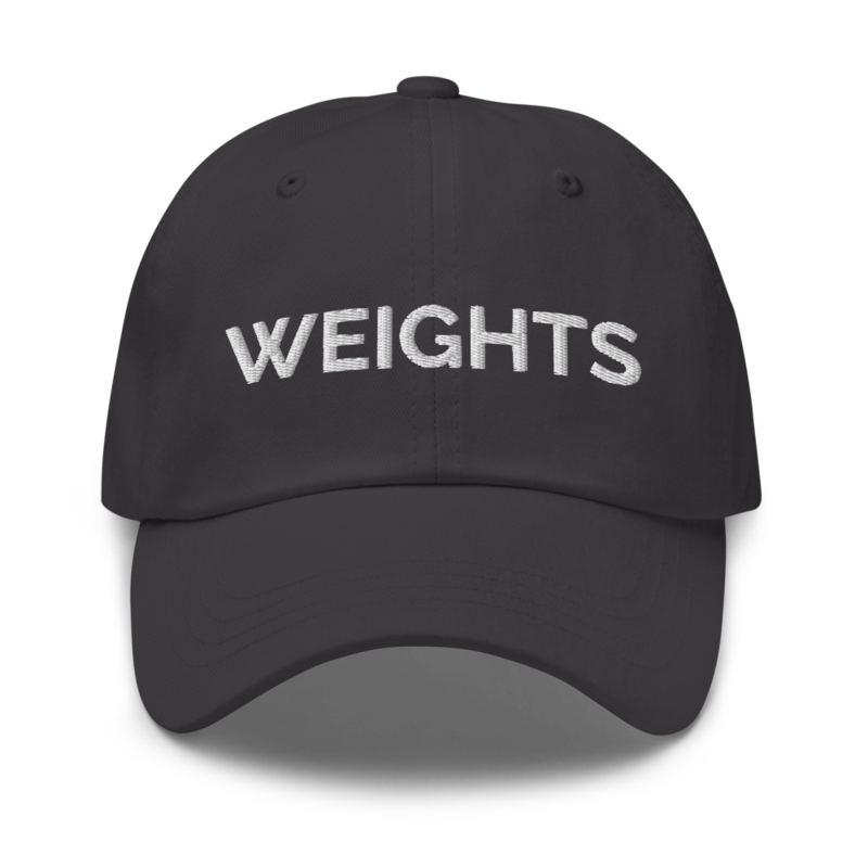 Weights Hat - Dark Grey