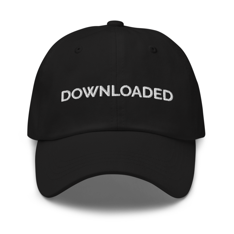 Downloaded Hat - Black