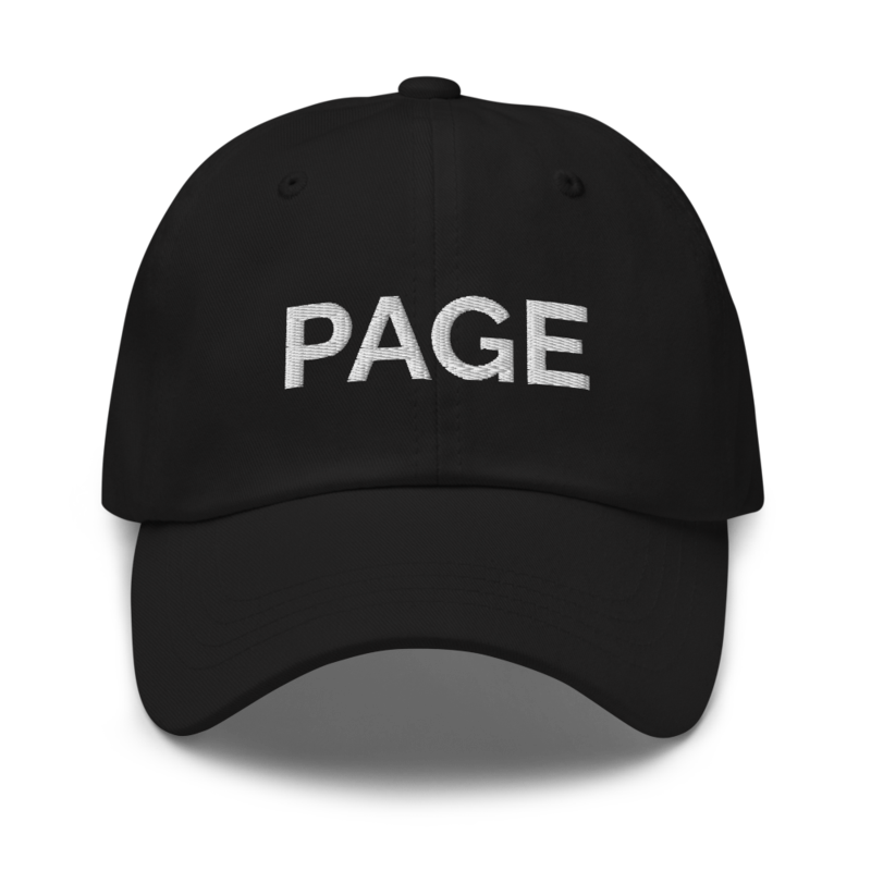 Page Hat - Black