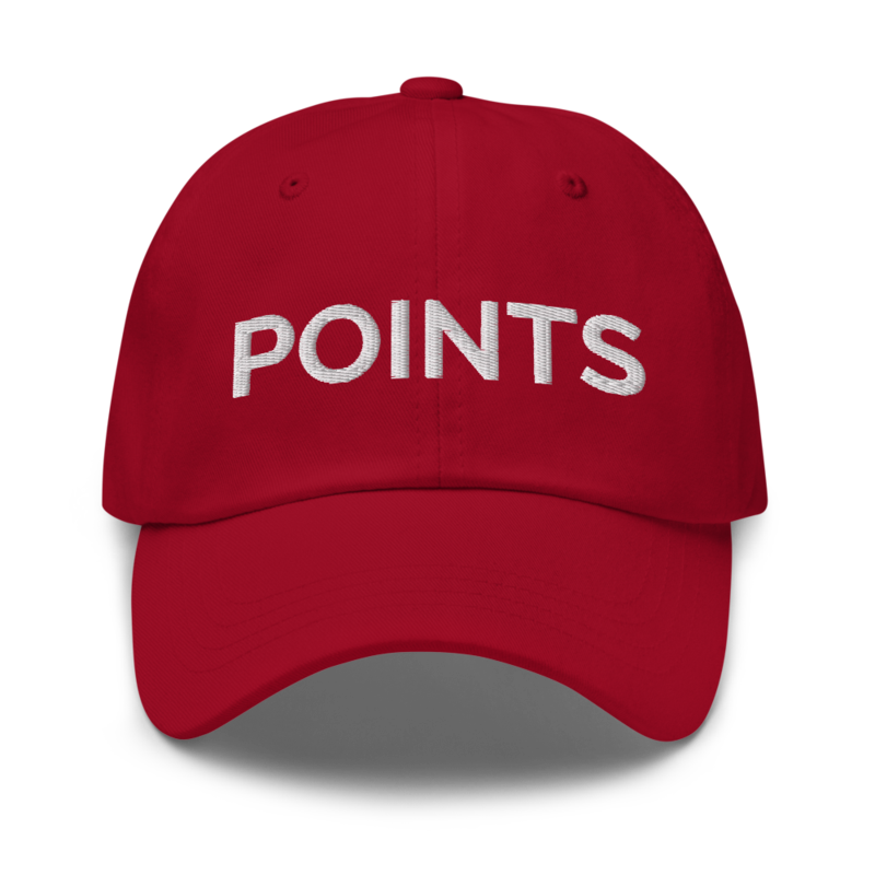 Points Hat - Cranberry