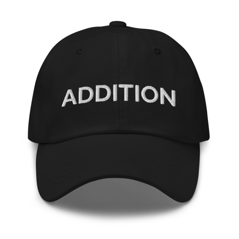 Addition Hat - Black