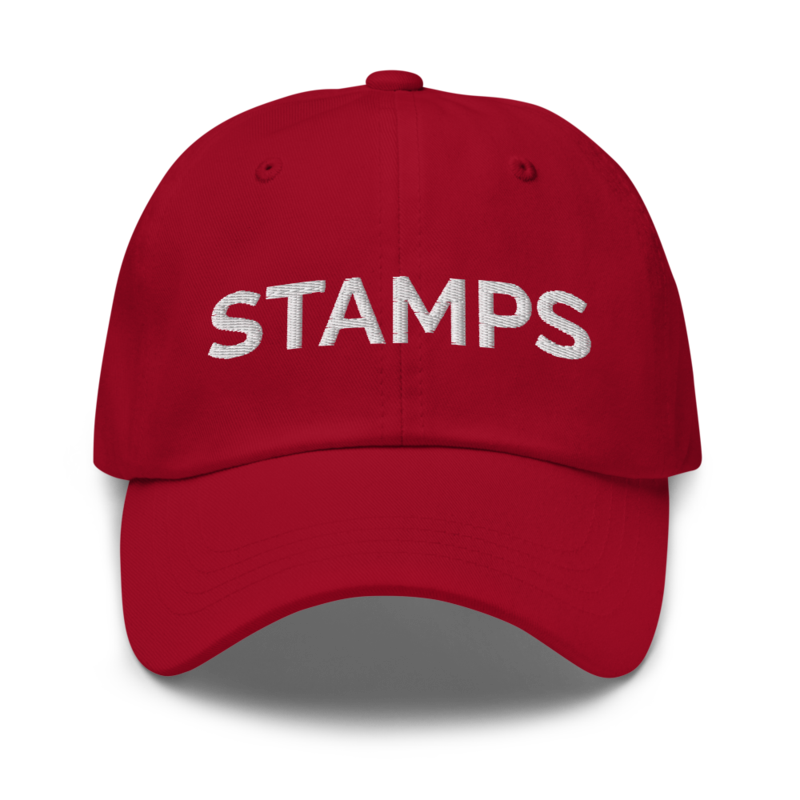 Stamps Hat - Cranberry