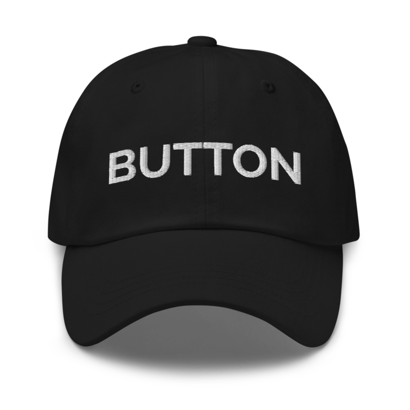 Button Hat - Black