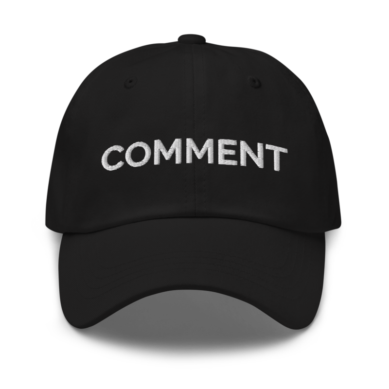 Comment Hat - Black