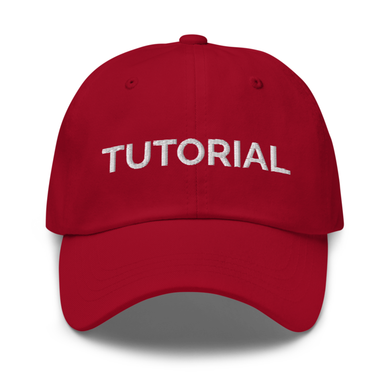 Tutorial Hat - Cranberry