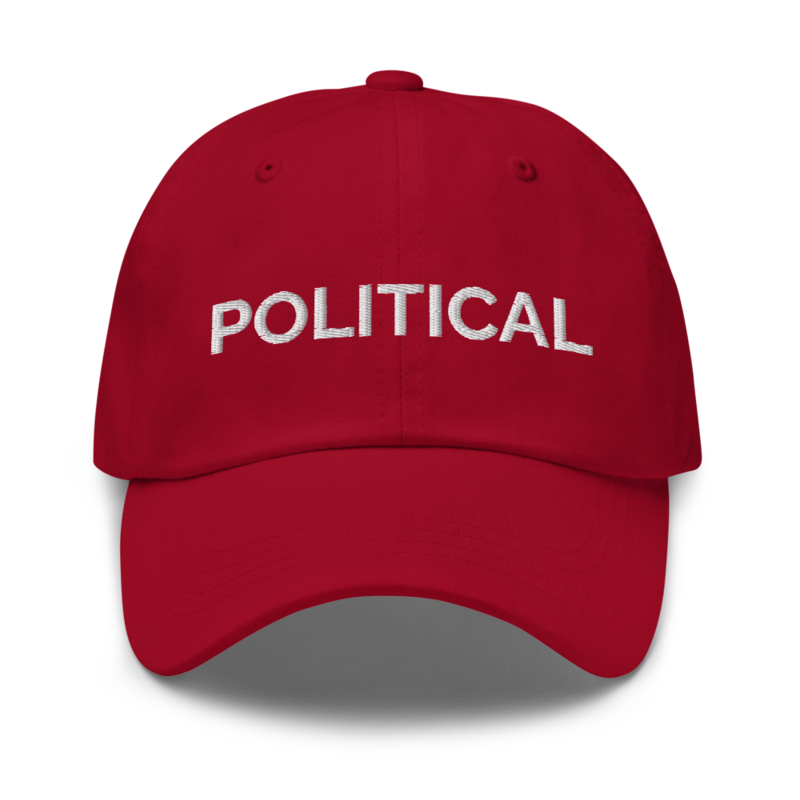 Political Hat - Cranberry
