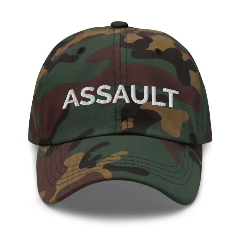 Assault Hat - Green Camo