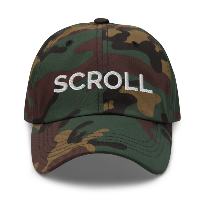 Scroll Hat - Green Camo