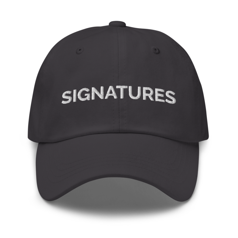 Signatures Hat - Dark Grey