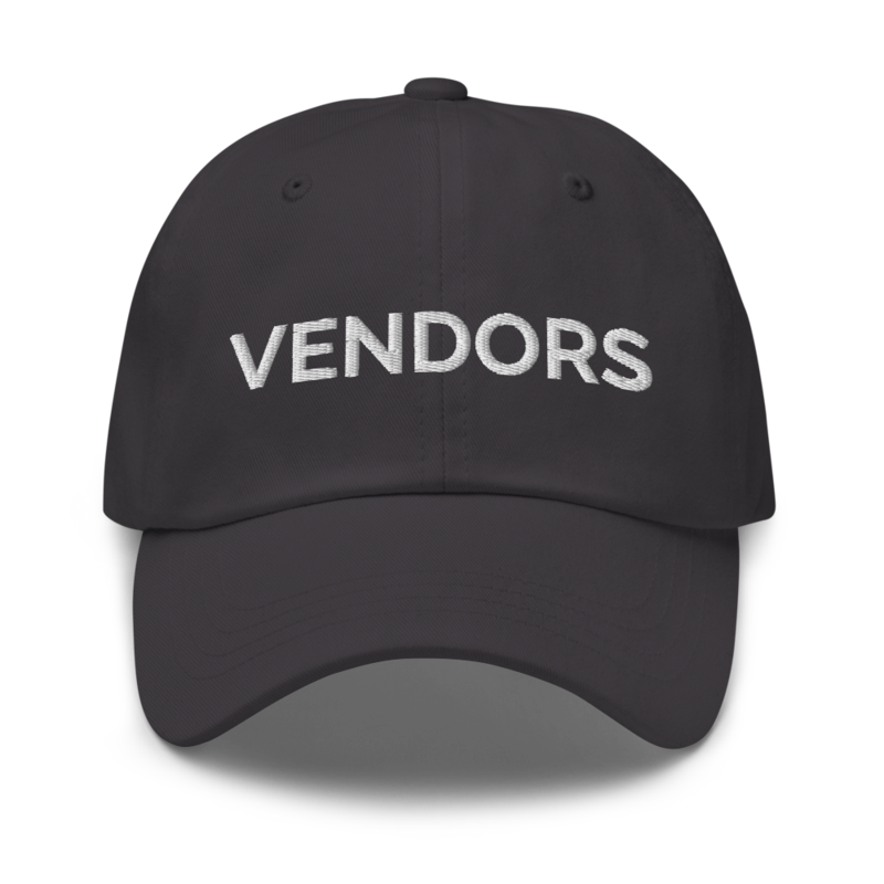 Vendors Hat - Dark Grey