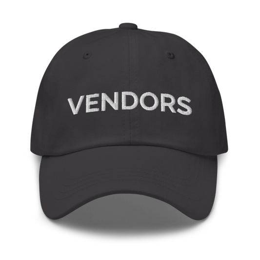 Vendors Hat - Dark Grey